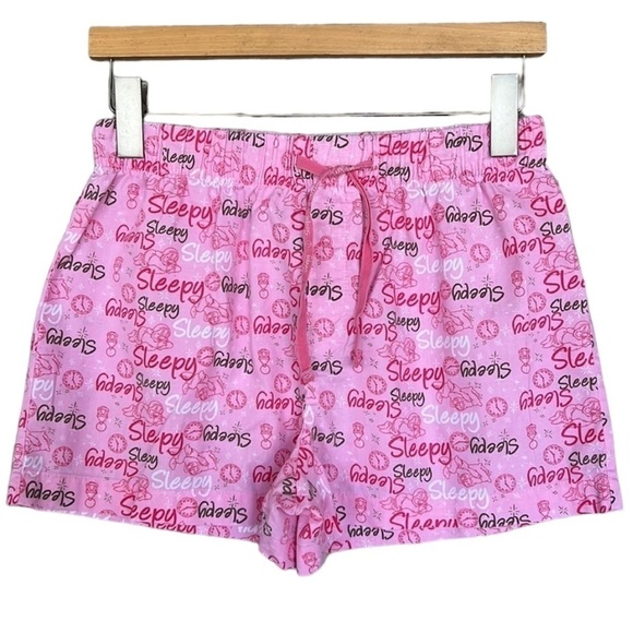 Disney Snow Whites Sleepy Dwarf Print Cotton Pajama Bottom Sleep Shorts - Picture 2 of 10